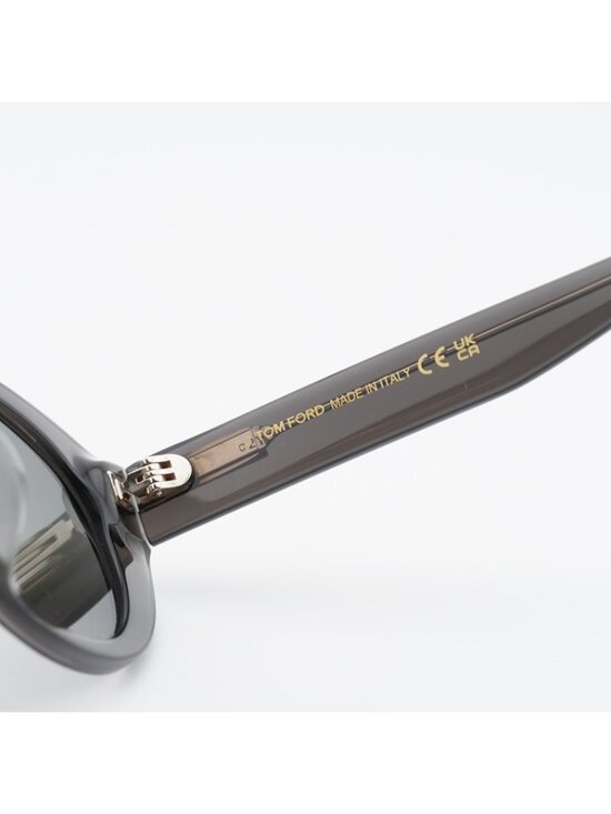 Tom Ford FT1296-K 20A Sunglasses Grey Oval Frame, Smoke Lenses main image 9